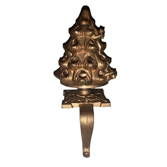 Holiday Vintage Cast Iron Christmas Tree Candle Stocking Hook Poshmark